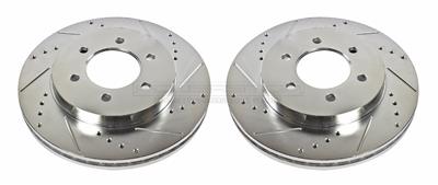 PowerStop Evolution Drilled and Slotted Rotors - AR8596XPR