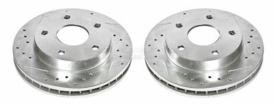 PowerStop Evolution Drilled and Slotted Rotors - AR8729XPR