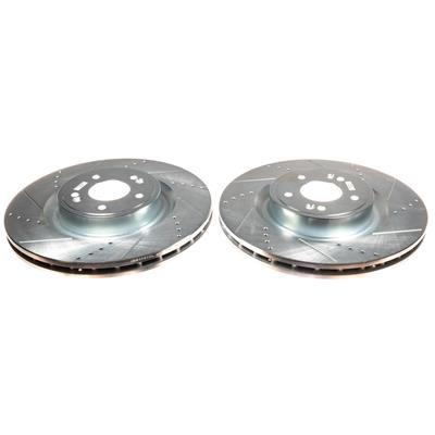PowerStop Evolution Drilled and Slotted Rotors - JBR1791XPR