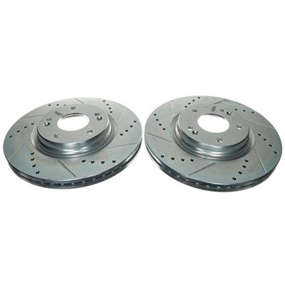 PowerStop Evolution Drilled and Slotted Rotors - JBR1908XPR