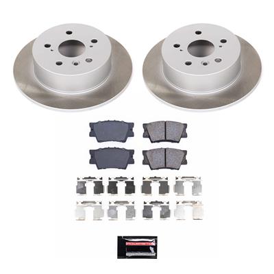 PowerStop Z17 Evolution Plus Semi-Coated Rotor Brake Kits - SC3068
