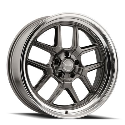 Ridler 610 Series Gloss Gray Wheels with Polished Lip - 6102865G