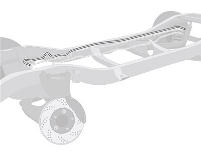 The Right Stuff Front to Rear Fuel Lines - SGL7901S