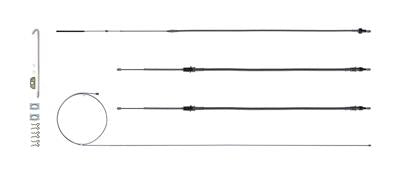 The Right Stuff Parking Brake Cables - RSBCF02