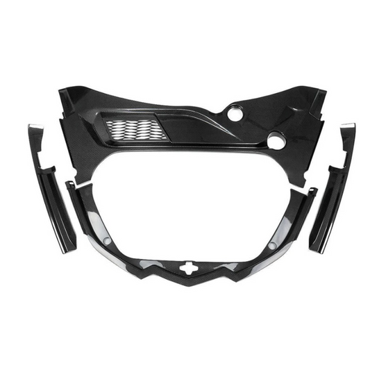 Bull Boost Performance Dry Carbon Fiber Front Frunk Cover Trim Replacement for Chevrolet Corvette...