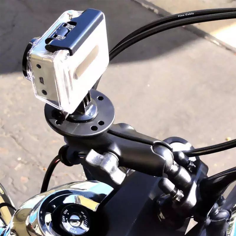 RAM-B-149Z-C1U RAM Handlebar U-Bolt Double Ball Mount 1/4"-2