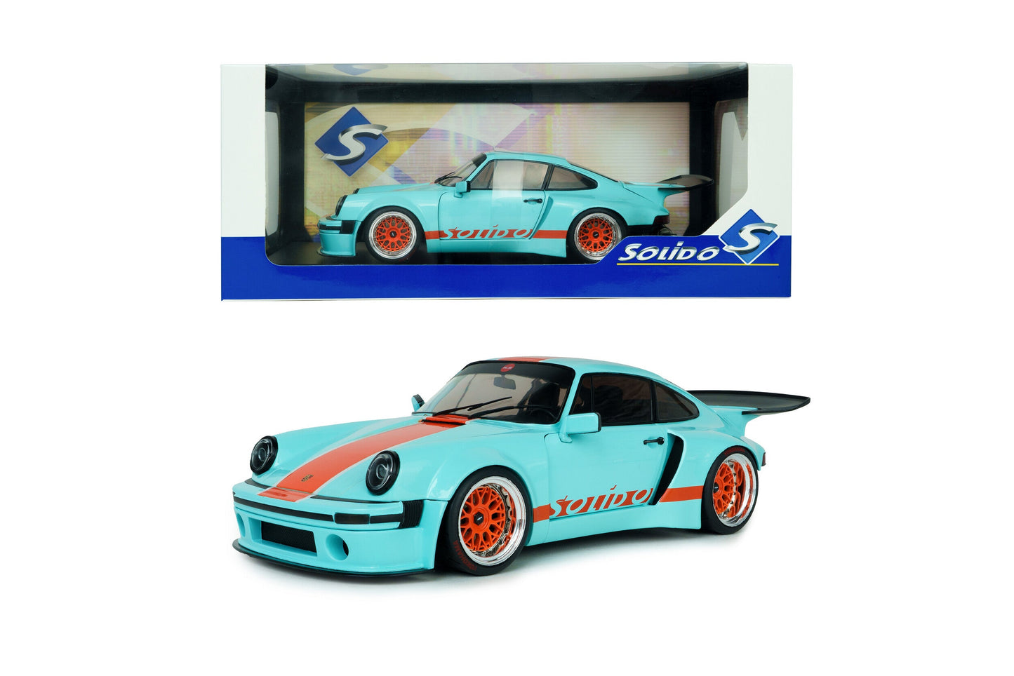 Solido 2026 Porsche 911 KS-R Blue & Orange Khyzyl Saleem 1:18