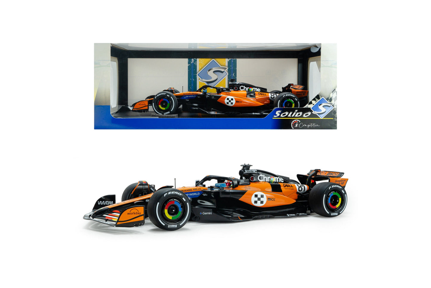 Solido Mclaren F1 Team MCL39 Orange #81 O. Piastri 3rd Monaco GP 2025 1:18