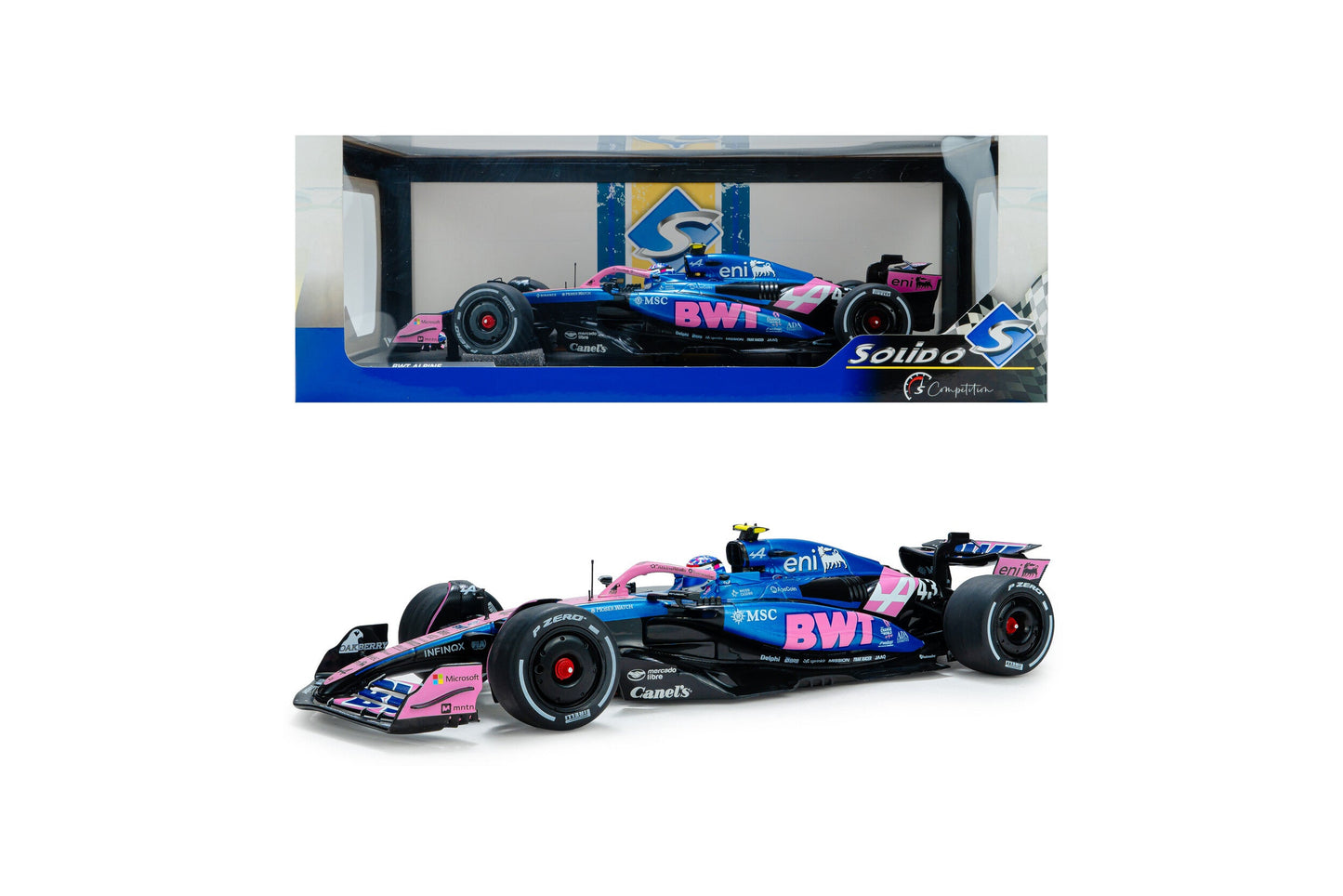Solido Alpine F1 Team A525 #43 Colapinto Canada GP 2025 Pink 1:18