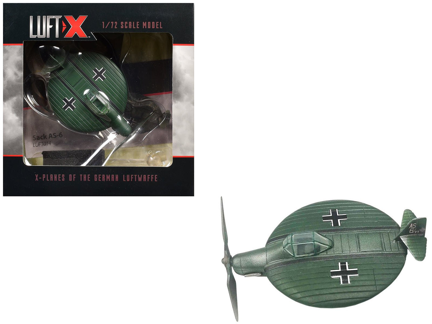 Sack AS-6 Aircraft Prototype "German Luftwaffe" 1/72 Model by Luft-X free shipping USA