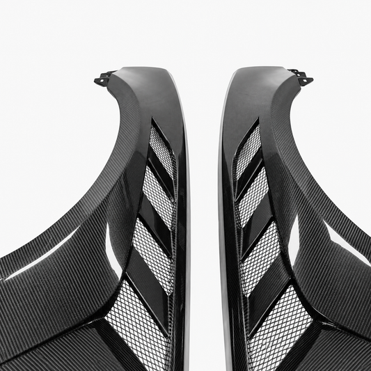 Dry Carbon Fiber Vented Wide Body Fender Flares for Ford Mustang S197
