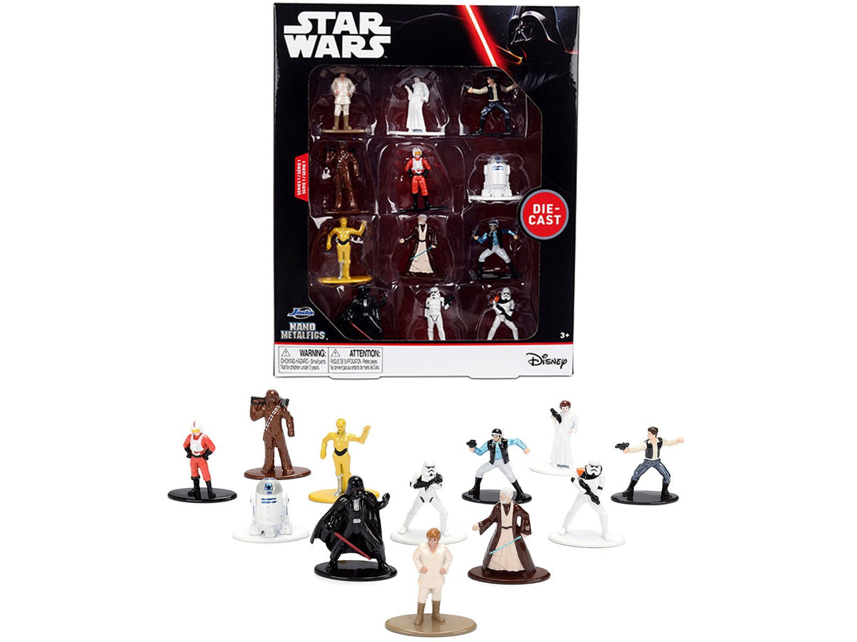 Rapid Vehicles Set of 12 Diecast Figures "Star Wars" Movie Franchise "Nano Metalfigs" Series...