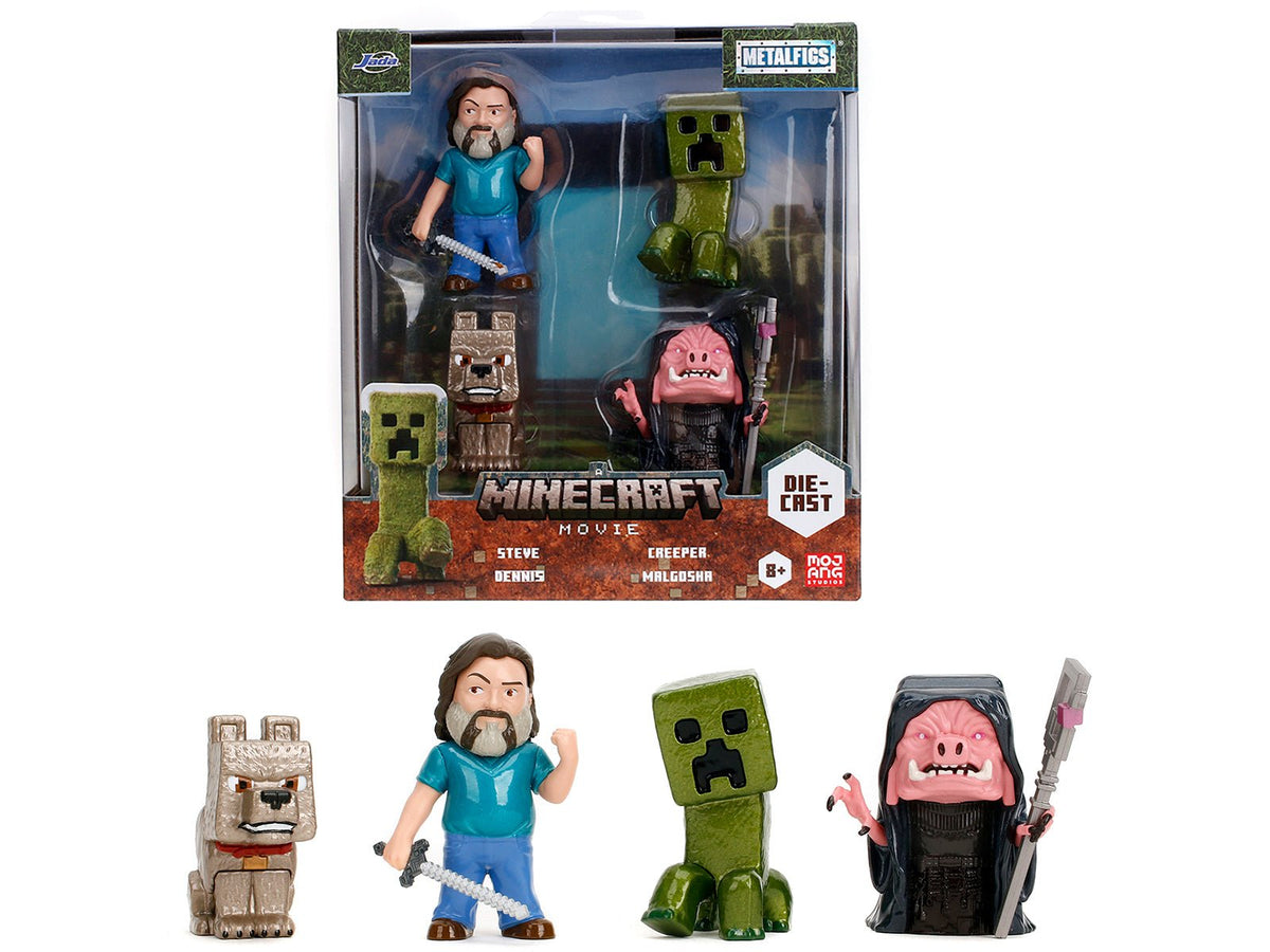 Rapid Vehicles Set of 4 Diecast Figures "A Minecraft Movie" (2025) Movie "Metalfigs" Series...