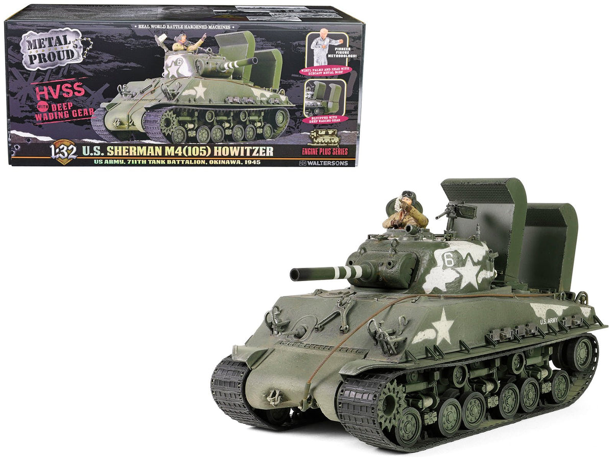 Rapid Vehicles Sherman M4 (105) Howitzer Medium Tank "US Army 711th Tank Battalion Okinawa"...