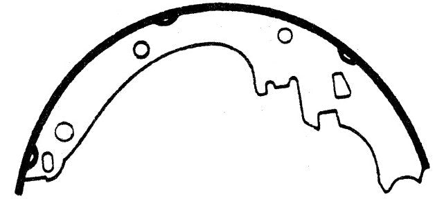Porterfield Brake Shoes for 1975 PONTIAC LE MANS Wagon