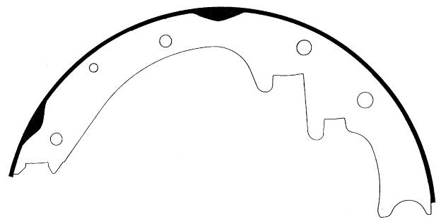 Porterfield Brake Shoes for 1996 JEEP CHEROKEE with 10" Rear Shoe