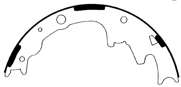 Porterfield Brake Shoes for 1996 FORD RANGER 2WD 9" Rear Shoe