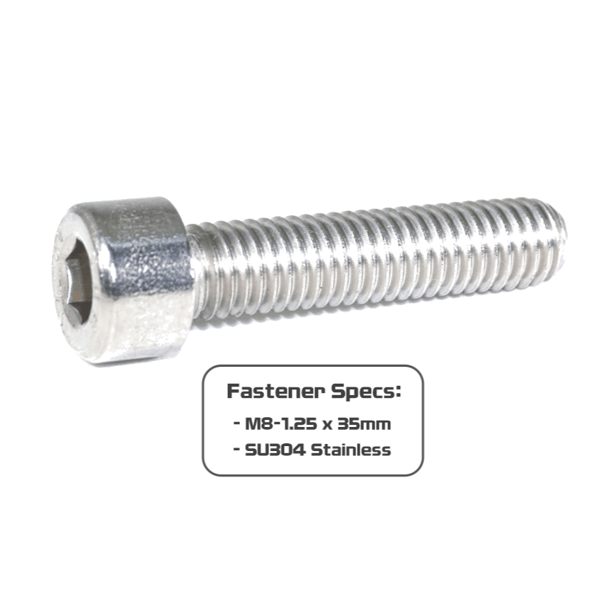 ZSPEC M8-1.25x35mm Socket-Cap SHSC Fasteners, Stainless, 10-Pack