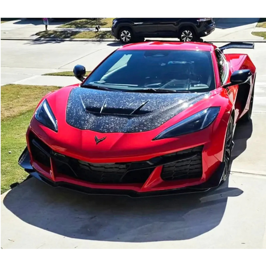Bull Boost Performance V3 Vented Carbon Fiber Hood Bonnet for Chevrolet Corvette C8 - View 2