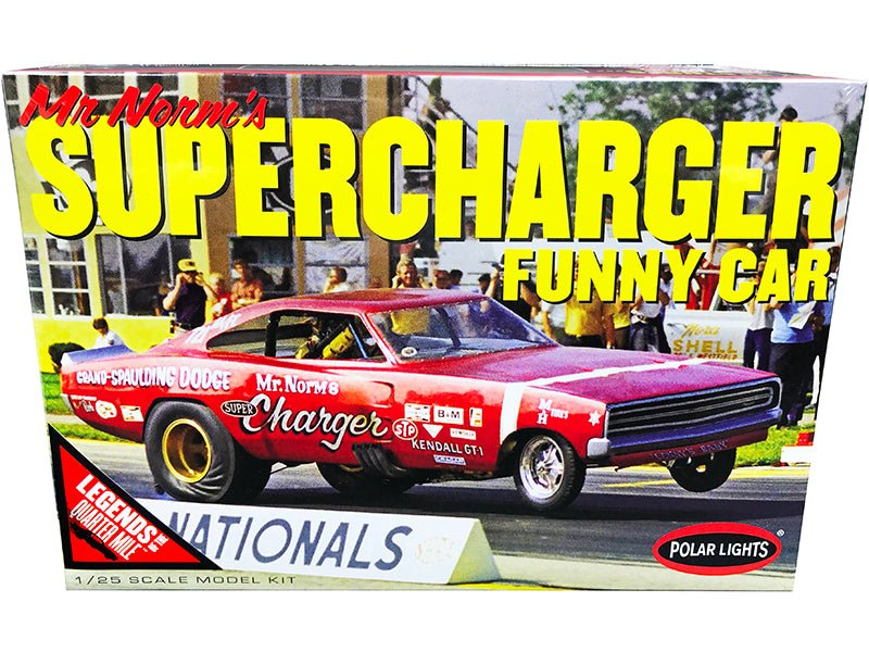 Rapid Vehicles Skill 2 Model Kit 1969 Dodge Charger Funny Car "Mr. Norm's Supercharger" "Legends...