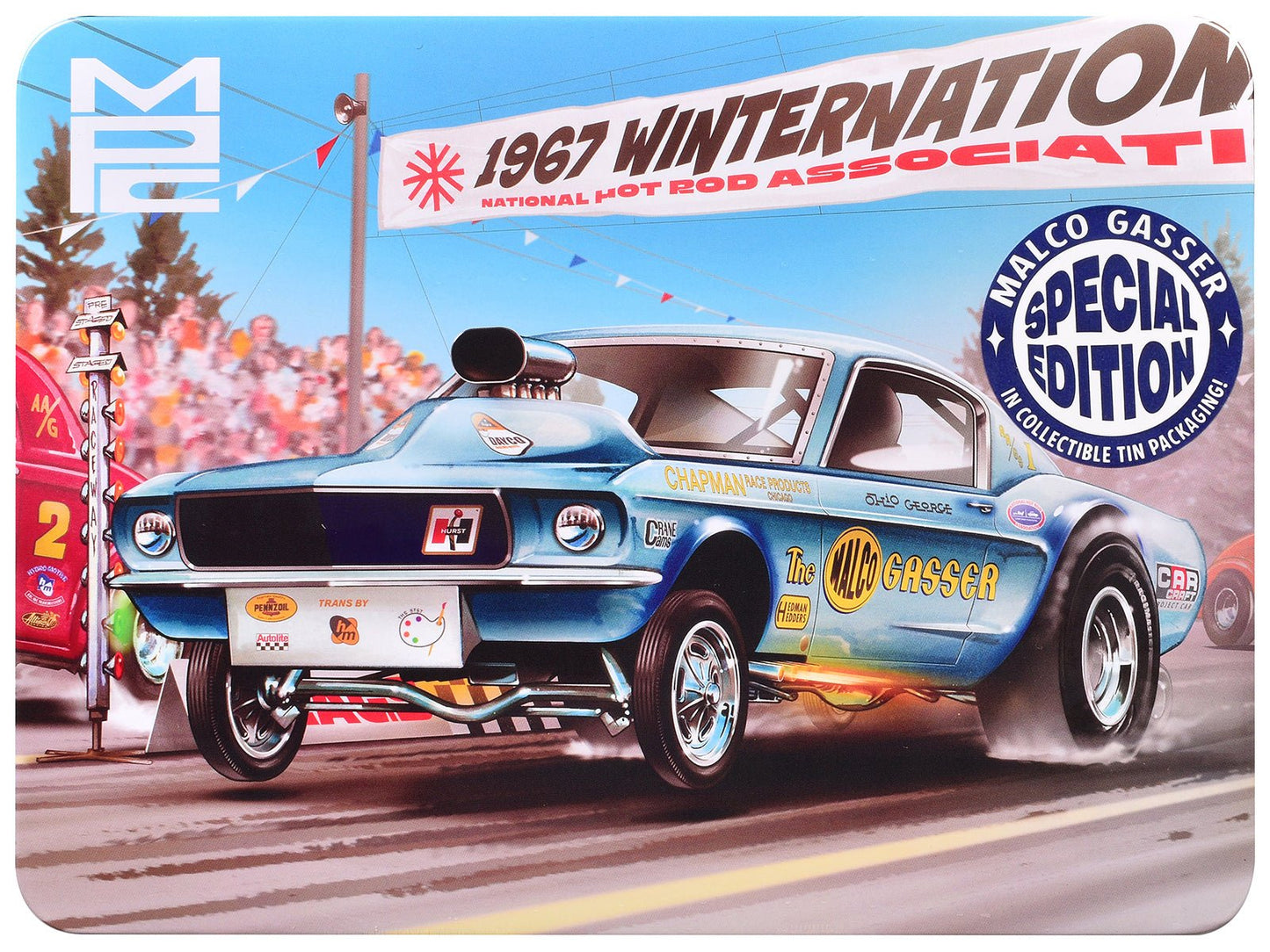 Skill 2 Model Kit Ohio George's Malco Gasser with Collector's Tin 1/25 Scale Model by MPC free shipping USA