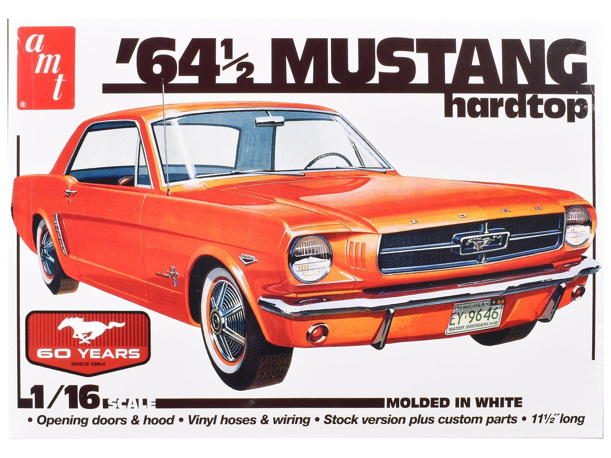 Rapid Vehicles Skill 3 Model Kit 1964 1/2 Ford Mustang Coupe 60th Anniversary 1/16 Scale Model by...
