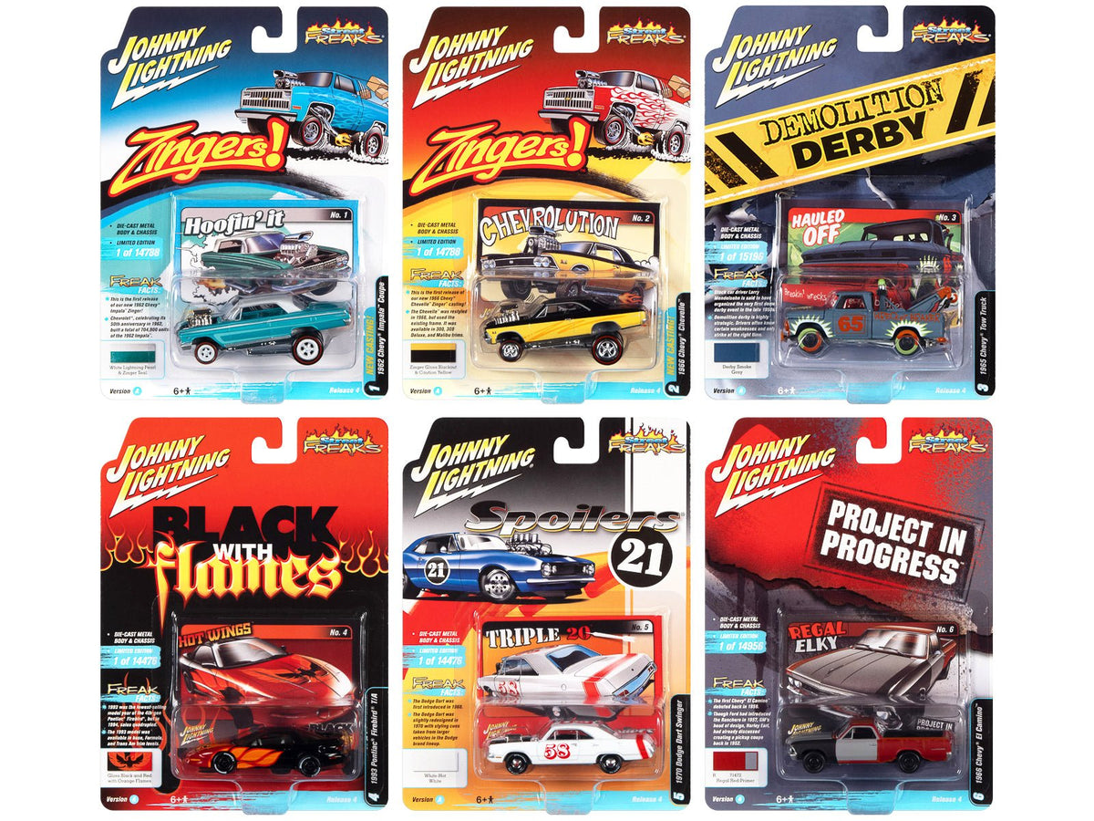 Rapid Vehicles "Street Freaks" 2021 Set A of 6 Cars Release 4 1/64 Diecast Model Cars by Johnny...