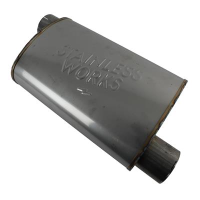 Stainless Works Turbo S-Tube Mufflers - TM5S3O3OPS