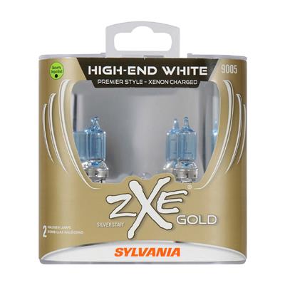Sylvania Lighting ZXE Gold Halogen Light Bulbs - 9005SZGPB2