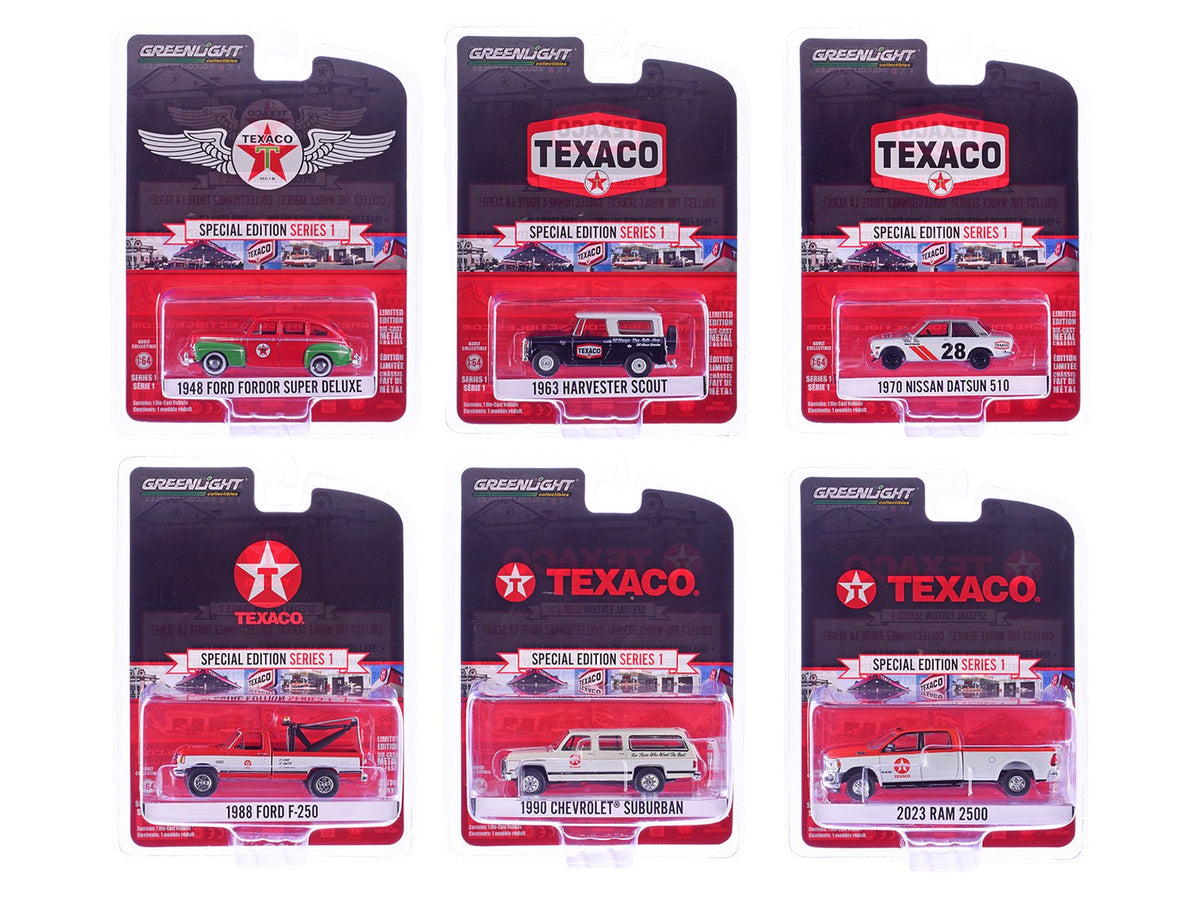 Rapid Vehicles "Texaco Special Edition" Series 1 Set of 6 pieces 1/64 Diecast Model Cars by...