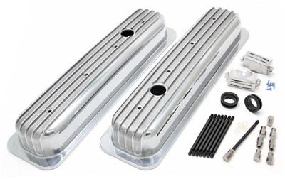 Trans-Dapt Performance Finned Aluminum Valve Covers - 6607