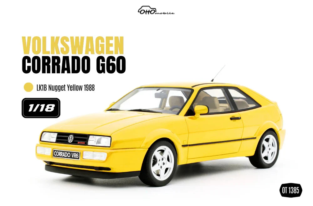 Otto 1988 Volkswagen Corrado (53i) G60 Yellow Nugget 1:18