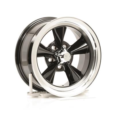 U.S. Mags Standard U107 Gloss Black with Machined Lip Wheels - U10715706537
