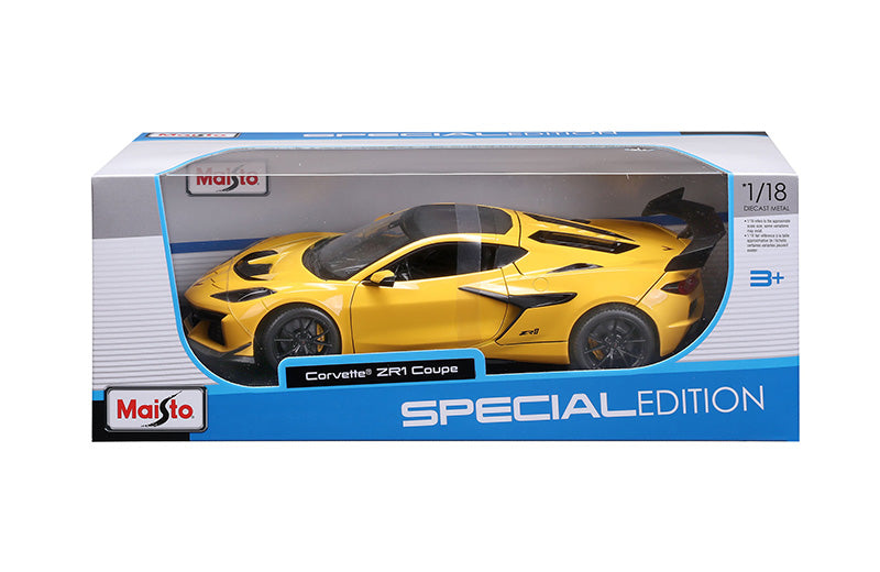 Maisto 2024 Chevy Corvette C8 ZR1 Yellow 1:18