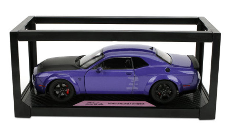 Jada Pink Slips Dodge Challenger Demon Purple w/ Black Hood 1:18