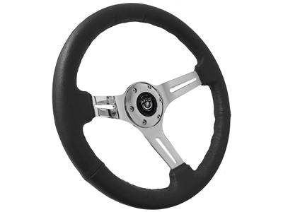 VSW S6 Series Sport Leather Steering Wheels - ST3012BLK