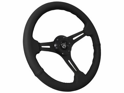 VSW S6 Series Sport Leather Steering Wheels - ST3060BLK