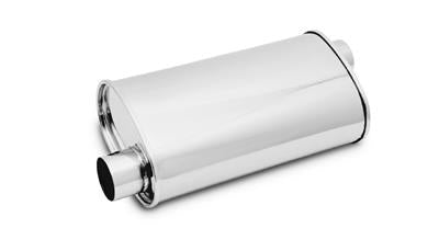 Muffler Oval Stainless 2.25IN Offset - VIB1125