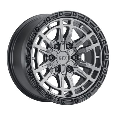 Voxx G-FX TR24 Matte Gray Wheels with Matte Black Lip - S1135