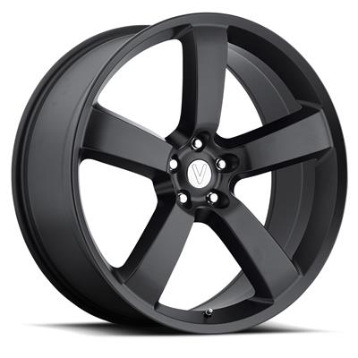 Voxx Replica Charger Matte Black Wheels - S305