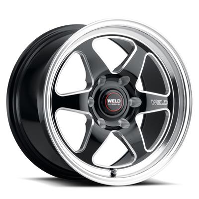 Weld Performance Ventura 6 Drag Gloss Black Wheels - S15670084P25