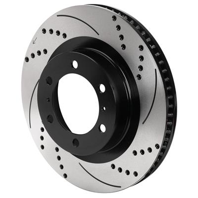 Wilwood SRP Drilled Performance Brake Rotors - 16017118BK