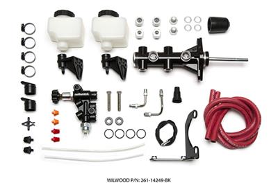 Wilwood Combination Remote Tandem Master Cylinders - 26114249BK
