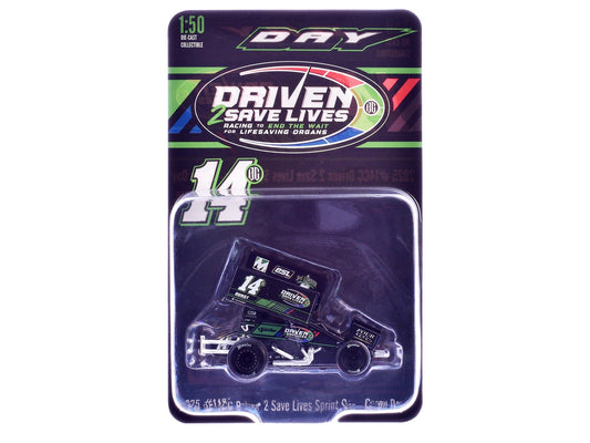 Rapid Vehicles Winged Sprint Car #14CC Corey Day (Green Version) "Driven 2 Save Lives" Jason...