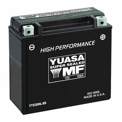Yuasa AGM High Performance Maintenance-Free Batteries - YTX20HLBS