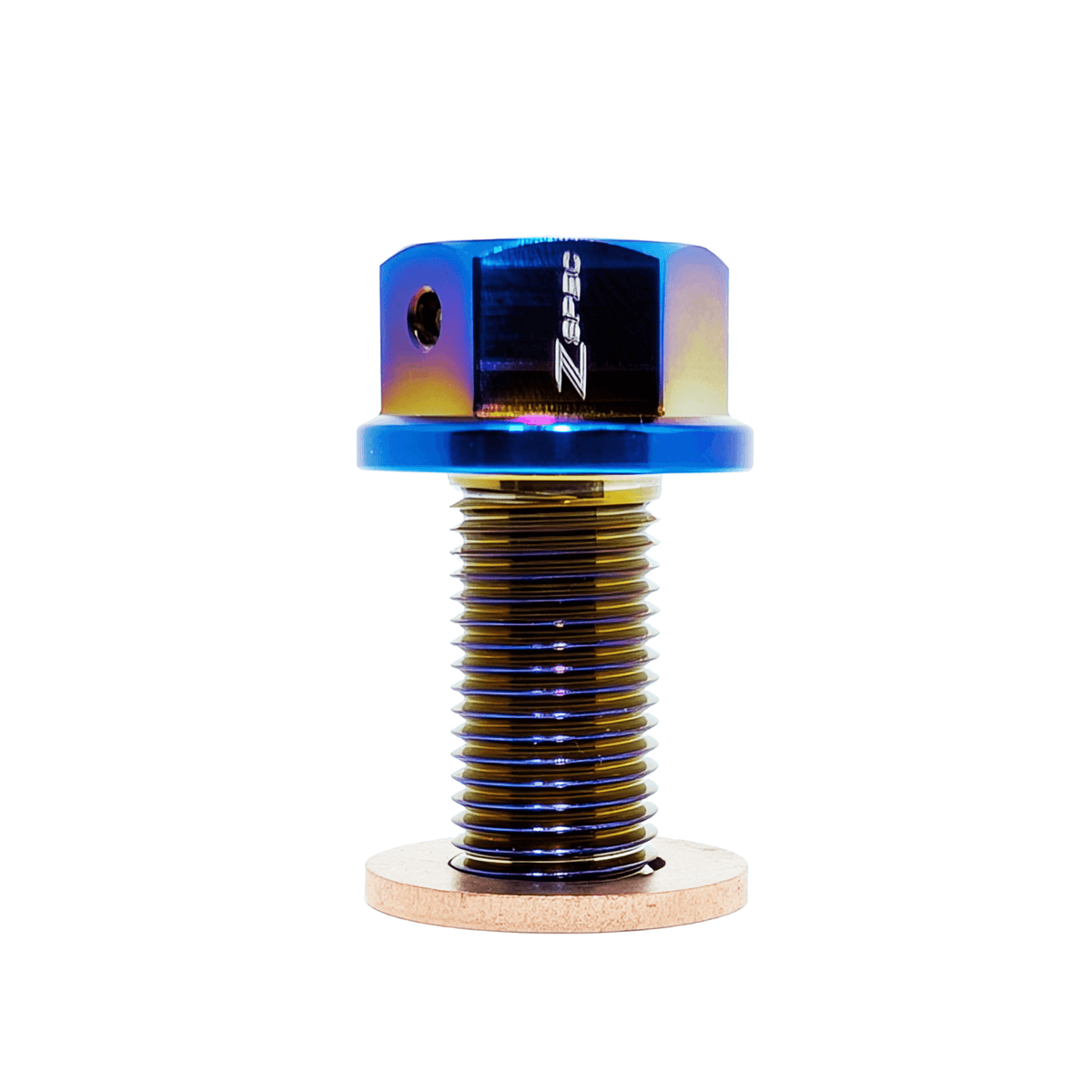 ZSPEC Magnetic Oil Drain Plug w/ Drilled Head, Titanium GR5, Per Each