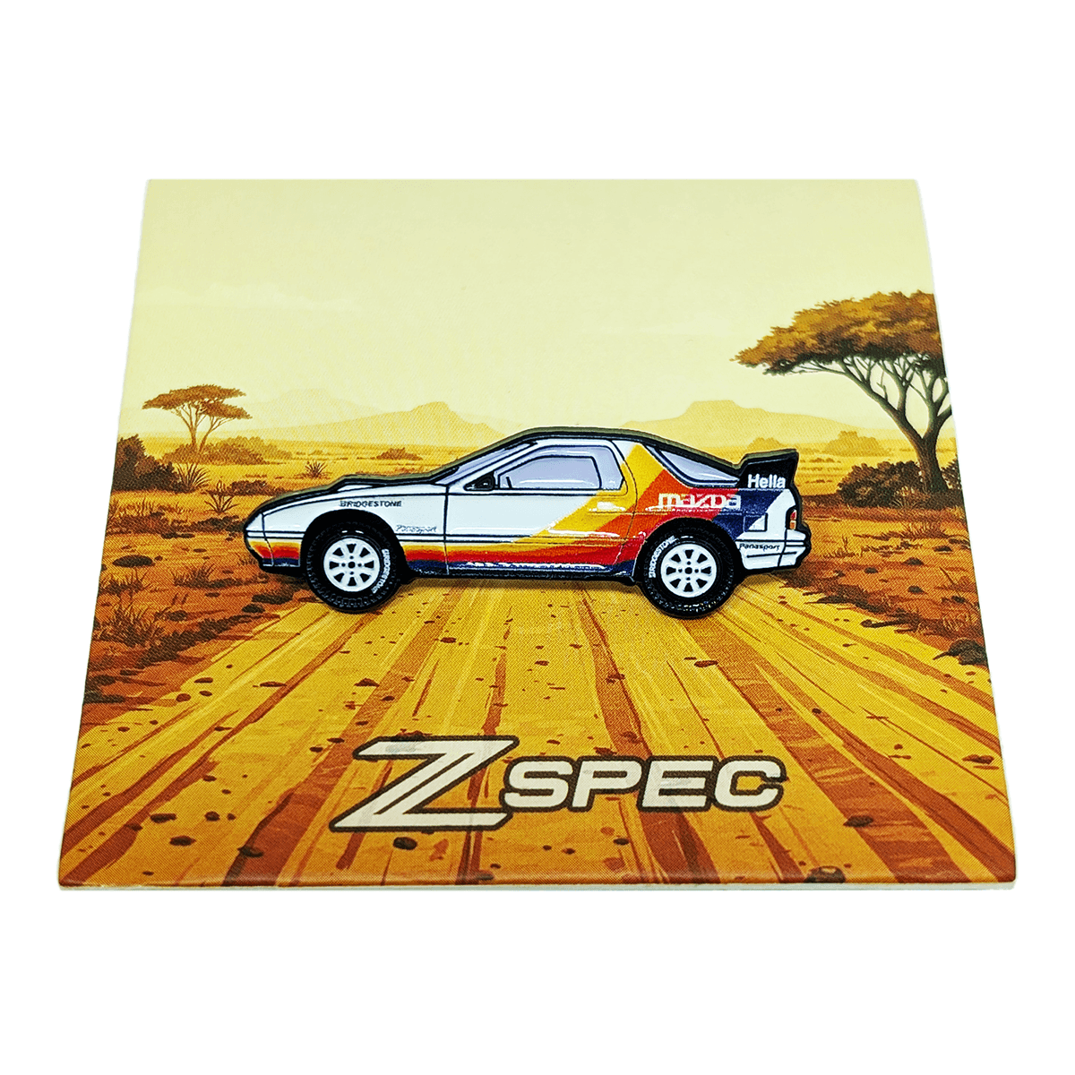 ZSPEC Collector Lapel / Hat Pin - Mazda FC3S RX-7 Rally Car