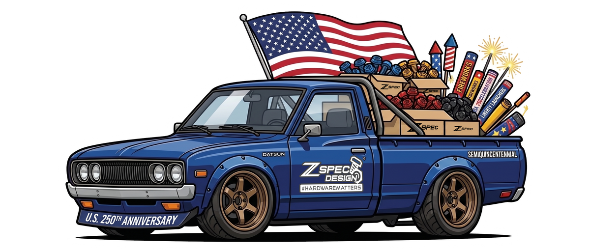 Datsun Truck U.S. 250th Birthday Sticker