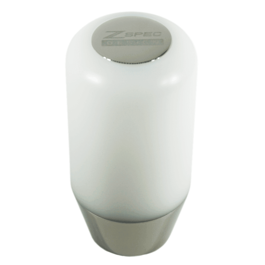 ZSPEC Shift Knob, M10-1.5, Delrin & Stainless, 4-Speed Shift Pattern Coin