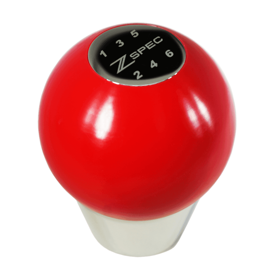 ZSPEC Shift Knob, M12-1.25, Delrin & Stainless, 6-Speed Shift Pattern Coin